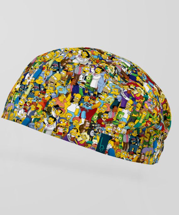 Un diseño lleno de humor y color que reúne a todos los personajes de la icónica serie Los Simpson en un divertido collage para los fans de Springfield.