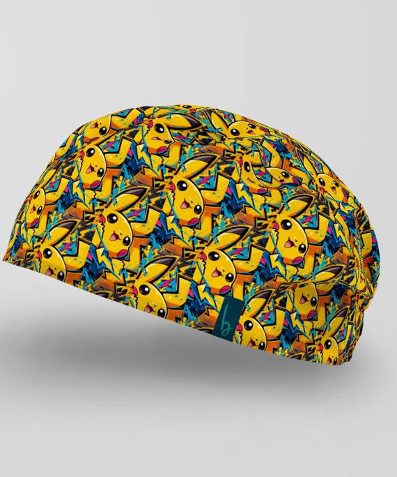 un diseño vibrante inspirado en el Pokémon eléctrico más querido de todos los tiempos. Su explosión de colores, relámpagos y estilo pop art